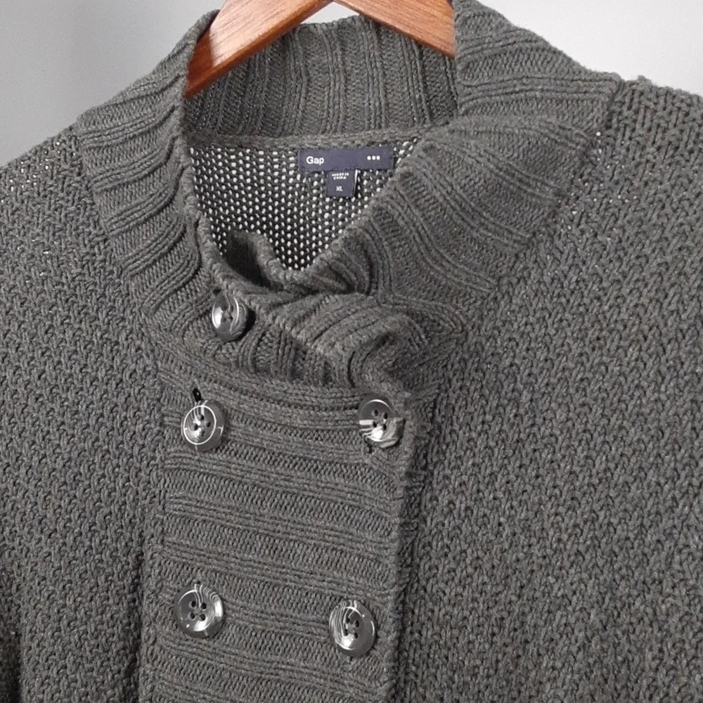 Gap Gray Long Knit Sweater